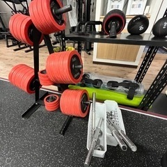 ダンベル 30kg×4セット プレートラック付き