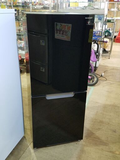 【愛品館市原店】シャープ 2021年製 152L 2ドア冷蔵庫 SJ-GD15G-B【愛市IR】