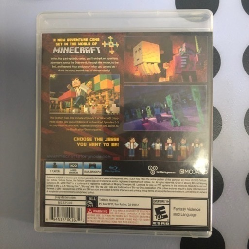 ゲームps3 Minecraft マインクラフト Story Mode バーバラ 牛田のテレビゲーム Ps3 の中古あげます 譲ります ジモティーで不用品の処分