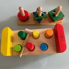 木のおもちゃ 2セット 知育玩具