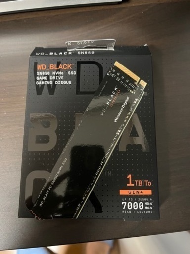WESTERN　DIGITAL　M.2 SSD 1TB ヒートシンク付き
