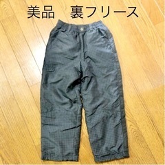 美品　裏フリース　暖かパンツ　裏起毛