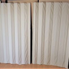 【ネット決済】アコーディオンカーテン（白系）100cm（１枚の幅...