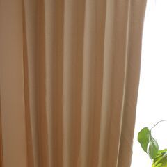 カーテン　3組セット　アイボリー　水色　遮光・遮熱1級　日本製