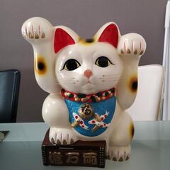 【ネット決済】陶器両手手招き猫