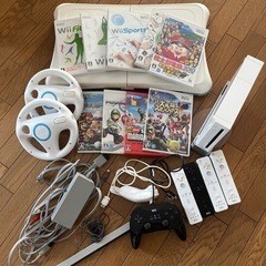 【ネット決済】Wii ソフト9点、マリオカートハンドル、Wiif...