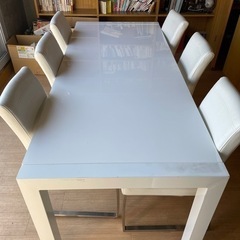 【ネット決済】テーブル、イス6脚