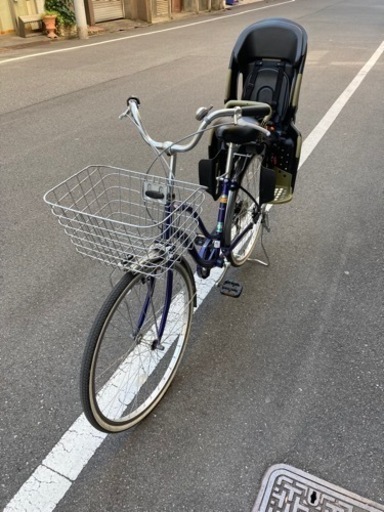 自転車26インチ　子供キャリアシート付