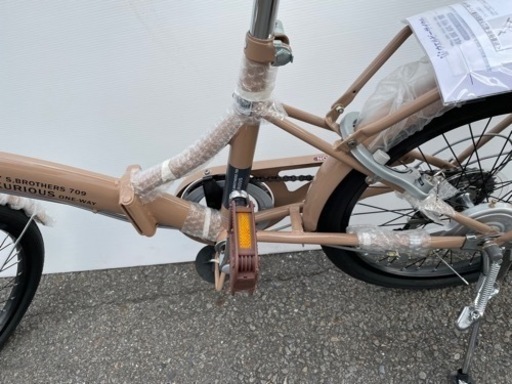 折りたたみ自転車（20インチ）モカ　ウェルビー　新品