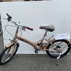 折りたたみ自転車（20インチ）モカ　ウェルビー　新品