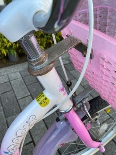 【取引中】☆18インチ自転車　プリンセスヘルメット付☆