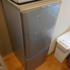 【無料】三菱製　冷凍庫付き冷蔵庫146リットル