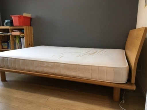 無印良品　ベッド　マットレス　木製　ベッドフレーム　ダブル