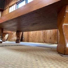 栃の木　座卓　テーブル　お店