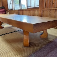 栃の木　座卓　テーブル　お店