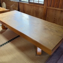栃の木　座卓　テーブル　お店