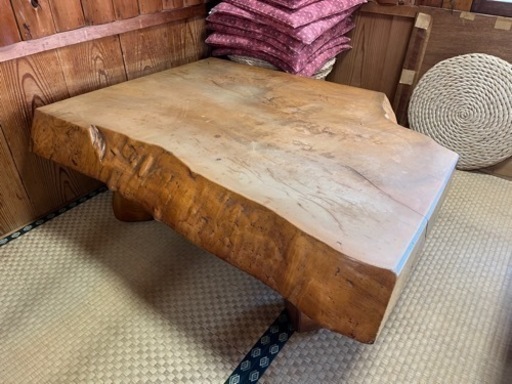 栃の木　テーブル　座卓