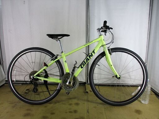 B677★16800円★整備済み スポーツ中古自転車 GIANT　エスケープR3　ライム　XXS【クロスバイク】