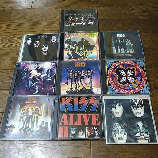 KISS  CD 10枚セット お売りします。