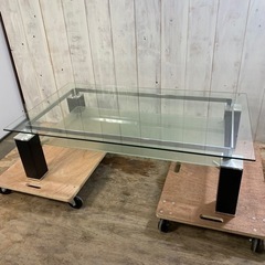 ガラステーブル Tempered Glass 強化ガラス 幅×1...