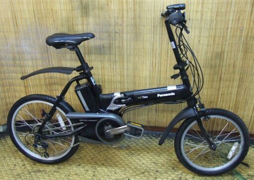 関東は無料配達☆パナソニックBE-ENW073B2 折りたたみ電動アシスト自転車 オフタイム  前18/後20型 外装7段変速