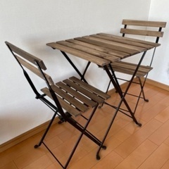 【ネット決済】IKEA  テーブル1台とチェア2脚