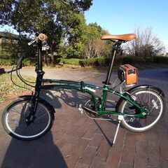 【入手困難】Daytona デイトナ DE01S ダークグリーンメタリック 軽量 折り畳み式 電動アシスト自転車 フェンダー付