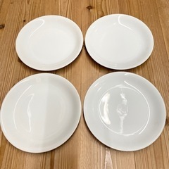 新品　白　美濃焼　プレート　4枚セット　皿