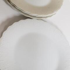 真っ白な洋皿　４枚セット　直径19.5㎝