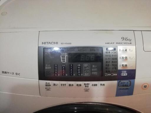 日立 ドラム洗濯機 BD-V5600 洗濯乾燥機
