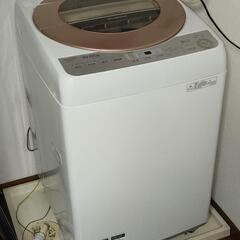 【ネット決済・配送可】洗濯機 10kg SHARP ESｰGV10B