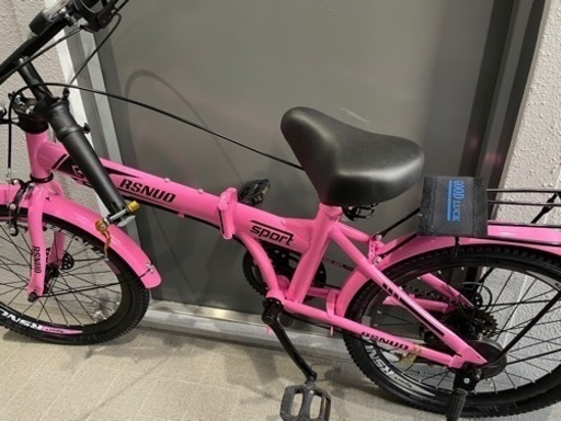 折りたたみ自転車 ピンク　折り畳み自転車