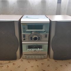 CASIO カシオ ND-1A ミニコンポ カセット CD　シル...