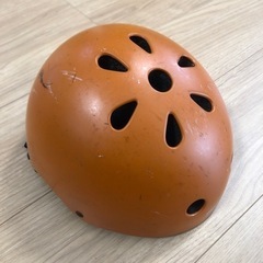 【無料】子供用ヘルメット(オレンジ)