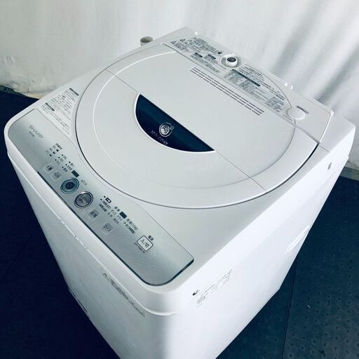シャープ SHARP 洗濯機 一人暮らし 中古 2014年製 全自動洗濯機 4.5kg グレー 送風 乾燥機能付き ES-FG45L-H  【リユース品：状態B】【送料無料】【設置費用無料】 (No.sg212029)