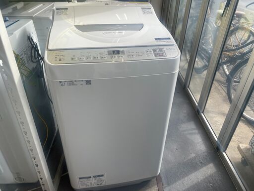 保証付き　シャープ　洗濯機　ES-TX5C-S   リサイクルショップウルカウ　高津＃３