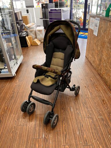 札幌 引き取り アップリカ/Aprica ベビーカー ドリブル4 with M 70541 カモフラージュ/迷彩 生後1カ月～48カ月まで