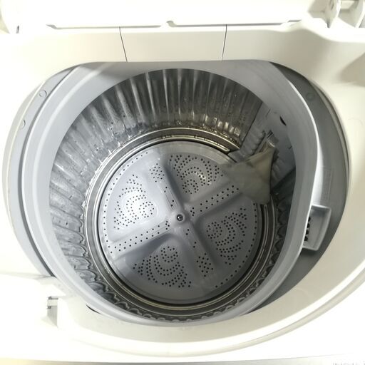 6/3　IS販売済み（Eラボ 取置 1月末 AS）2016年 SHARP ES-GE55R-H 全自動電気洗濯機 5.5Kg 菊倉NS