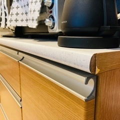 食器棚　大型　キッチンボード　ナチュラル