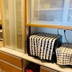 食器棚　大型　キッチンボード　ナチュラル