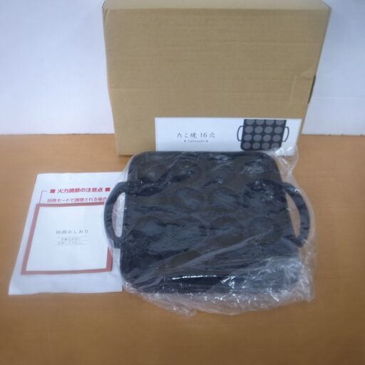 池永鉄工 IH たこ焼き１６穴 未使用品【モノ市場東浦店】139