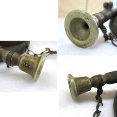 信号ラッパ 起床ラッパ 九〇式喇叭 ビューグル 3巻式 旧日本軍 太平洋