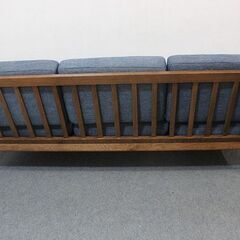 CRASH GATE/クラッシュゲート ハリス 3人掛け ナラ材 北欧ヴィンテージ風 関家具 ソファ 中古家具 店頭引取歓迎 R5024)