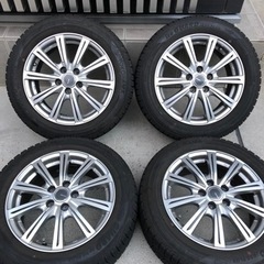 185/60R15バリ山スタッドレスタイヤ付きホイール4本 シエンタ等に