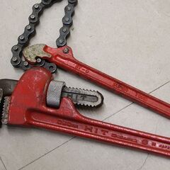 パイプレンチ チェーンレンチ コーナーレンチ 10点まとめて (HD1187wY)