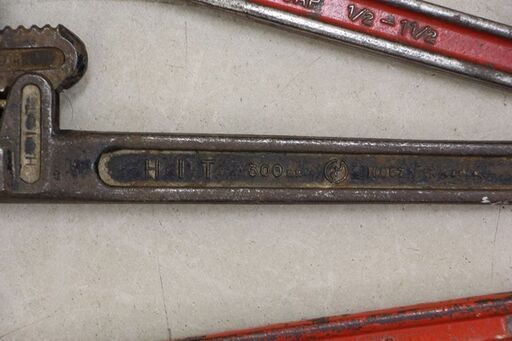 パイプレンチ コーナーレンチ チェーンレンチ 7点まとめて (HD1188wY)