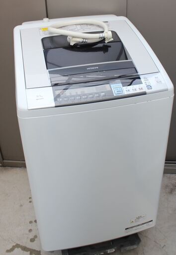 HITACHI 日立洗濯乾燥機ビートウォッシュ乾燥5kg BW-D9SV 自動おそうじ搭載 シャワービート洗浄 eco水センサー  良品