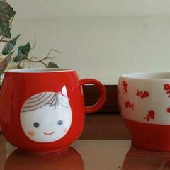 【Shinzi Katoh】赤ずきん陶器マグカップ