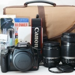 初めての方向け○Wi-Fi転送○純正Wズームレンズ○キャノン kiss