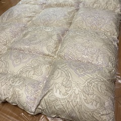 ※取引終了※ 中古美品✨【定価30万】約90%OFF　高級羽毛布団　ホワイトマザーグースダウン　シングルロング